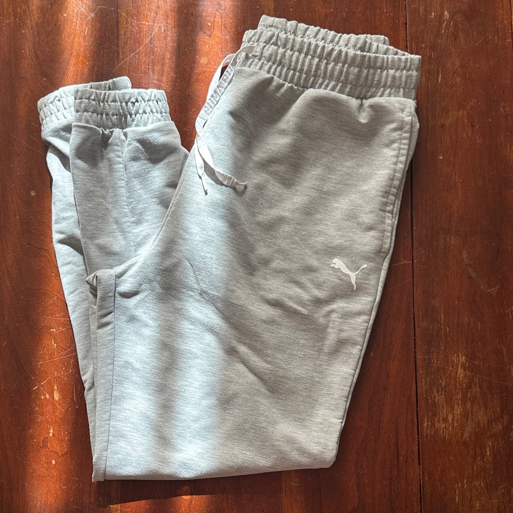 Puma Light Gray Jogger Track Pants